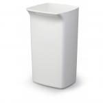 Durable DURABIN 40L Square - Strong Stylish Waste Recycling Bin - White 1800798010