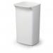 Durable 40L Square Waste Bin White - Strong Stylish Recycling Bin - DURABIN 1800798010