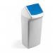 Durable DURABIN Square 40L Flip Swing Lid - Strong Recycling Bin Lid - Blue 