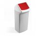 Durable DURABIN Square 40L Flip Swing Lid - Strong Recycling Bin Lid - Red 