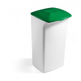 Durable DURABIN Square 40L Hinged Lid - Strong Recycling Waste Bin Lid - Green 1801621020