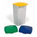 Durable DURABIN Square 40L Hinged Lid - Strong Recycling Waste Bin Lid - Green 