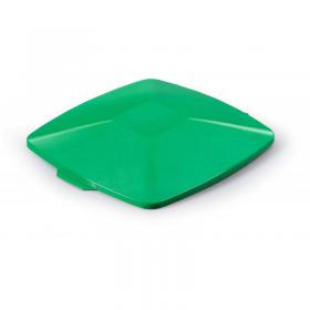 Durable 40L Square Hinged Lid Green - Strong Recycling Bin Lid - DURABIN 1801621020