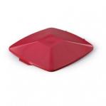 Durable DURABIN Square 40L Hinged Lid - Strong Recycling Waste Bin Lid - Red 1801621080