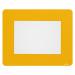 Durable Adhesive Non Slip Floor Frame Safety Label Holder - 10 Pack - A5 Yellow 180704