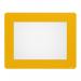 Durable Adhesive Non Slip Floor Frame Safety Label Holder - 10 Pack - A4 Yellow 180804