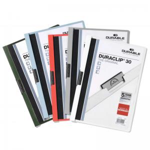 Durable DURACLIP 30 Sheet Document Clip File Folder - 25 Pack - A4