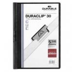 Durable DURACLIP&reg; 30 A4 Clip File Black Pack of 25 220001