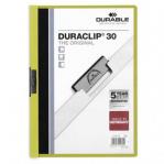 Durable DURACLIP 30 A4 Clip File Green - Pack of 25 220005