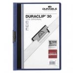 Durable DURACLIP&reg; 30 A4 Clip File Dark Blue Pack of 25 220007