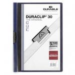 Durable DURACLIP 30 A4 Clip File Midnight Blue - Pack of 25 220028