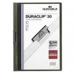 Durable DURACLIP&reg; 30 A4 Dark Green Pack of 25 220032