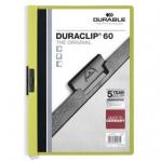 Durable DURACLIP 60 Sheet Document Metal Clip File Folder - 25 Pack - A4 Green 220905