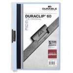 Durable DURACLIP&reg; 60 A4 Clip File Blue Pack of 25 220906