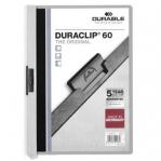 Durable DURACLIP&reg; 60 A4 Clip File Grey Pack of 25 220910