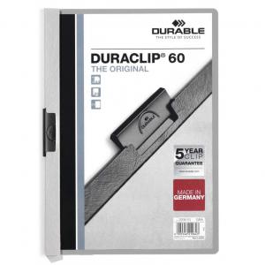 Durable DURACLIP 60 Sheet Document Clip File Folder - 25 Pack - A4