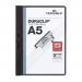 Durable DURACLIP 30 Sheet Document Clip File Folder - 25 Pack - A5 Black 221701