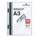 Durable DURACLIP 60 Sheet Document Metal Clip File Folder - 10 Pack - A3 Blue 221806