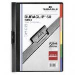 Durable DURACLIP 50 A4 Index Clip File Black - Pack of 25 223401