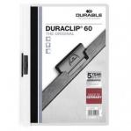 Durable DURACLIP 60 Sheet Document Metal Clip File Folder - 5 Pack - A4 White 223802