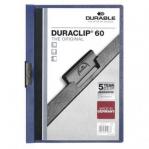 Durable DURACLIP 60 Sheet Document Metal Clip File Folder - 5 Pack - A4 Blue 223807