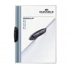 Durable SWINGCLIP 30 Document Swing Clip File Folder - 25 Pack - A4 Black 226001