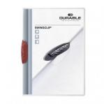 Durable SWINGCLIP&reg; A4 Clip Folder Red Pack of 25 226003