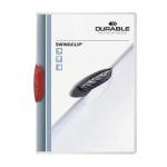 Durable SWINGCLIP 30 Document Swing Clip File Folder - 25 Pack - A4 Red 226003