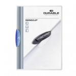 Durable SWINGCLIP&reg; A4 Clip Folder Blue Pack of 25 226006