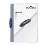 Durable SWINGCLIP&reg; A4 Clip Folder Dark Blue Pack of 25 226007