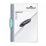 Durable SWINGCLIP&reg; A4 Clip Folder Light Blue Pack of 25 226014