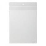 Durable Lanyard Pouches ID Badge Display Pocket Vertical - 50 Pack - A5 Clear 230619