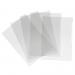 Durable Plastic Cut Flush Document Wallet Folder - 10 Pack - A3 Clear 