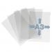 Durable Plastic Cut Flush Document Wallet Folder - 10 Pack - A3 Clear 