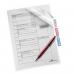 Durable Cut Flush 3 Part Index Divider Document Folder - 5 Pack - A4 Clear 