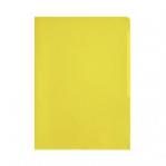 Durable Clear Plastic Cut Flush Document Wallet Folder - 100 Pack - A4 Yellow 233704