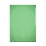 Durable Clear Plastic Cut Flush Document Wallet Folder - 100 Pack - A4 Green 233705