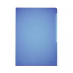 Durable Clear Plastic Cut Flush Document Wallet Folder - 100 Pack - A4 Blue 233706