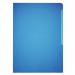 Durable Clear Plastic Cut Flush Document Wallet Folder - 100 Pack - A4 Blue 233706