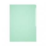 Durable Clear Plastic Cut Flush Document Wallet Folder - 50 Pack - A4 Green 233905
