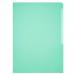 Durable Clear Plastic Cut Flush Document Wallet Folder - 50 Pack - A4 Green 233905