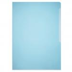 Durable Clear Plastic Cut Flush Document Wallet Folder - 50 Pack - A4 Blue 233906