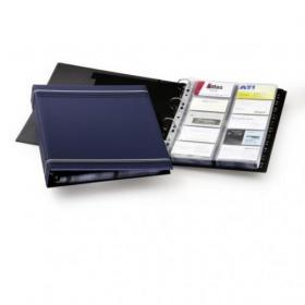 Durable VISIFIX 400 Business Card Ring Binder Album - A-Z Index - A4 Charcoal 238858