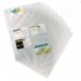 Durable VISIFIX Punched Pocket Wallets for Business Cards - 10 Pack - A4 Clear 