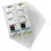 Durable VISIFIX Punched Pocket Wallets for Business Cards - 10 Pack - A4 Clear 