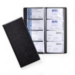 Durable VISIFIX PU Leather 192 Business Card Album Organiser Wallet Book - Black 240201