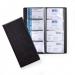 Durable VISIFIX PU Leather 192 Business Card Album Organiser Wallet Book - Black 