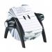 Durable TELINDEX Rotary Address Card Holder File - 500 Cards & A-Z Index - Black 241601