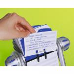 Durable TELINDEX Rotary Address Card Holder - 500 Cards & A-Z Index - Silver 241623