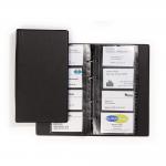 Durable VISIFIX 96 Business Card Ring Binder Album Book - A-Z Index Tabs - Black 244101